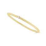 Load image into Gallery viewer, 14K Yellow Gold Stretchable 3mm Popcorn Bracelet
