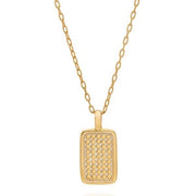 ANNA BECK Rectangular Engravable Necklace