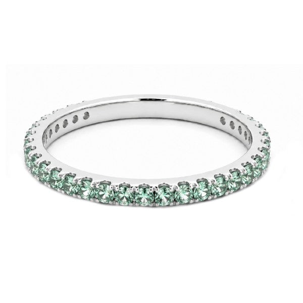 14K White Gold Alexandrite Stackable Ring