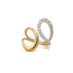 Load image into Gallery viewer, 14K Yellow &amp; White Gold Open Diamond Fashion Ring