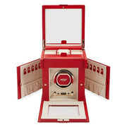 WOLF Palermo Single-Watch Winder Storage Box - Red