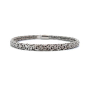 18K White Gold Woven Bracelet