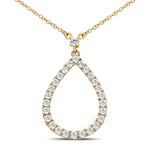 Load image into Gallery viewer, Diamond Teardrop Necklace
