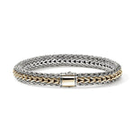 Load image into Gallery viewer, JOHN HARDY Icon Silver and 14K Gold Reversible 7.5mm Bracelet