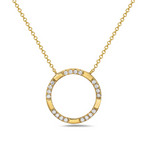 Load image into Gallery viewer, 14K Yellow Gold Diamond Pendant Necklace
