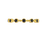Load image into Gallery viewer, SETHI COUTURE 18K Black Gold Petit Bubble Black Diamond Band