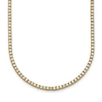 Load image into Gallery viewer, 14K Yellow Gold Lab-Grown Diamond Tennis Necklace  5.33 cttw
