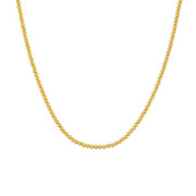 14K Yellow Gold 3mm Bead Chain