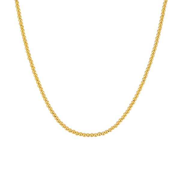 14K Yellow Gold 3mm Bead Chain