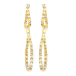 Load image into Gallery viewer, ETHO MARIA 18K Yellow Gold Double Drop Diamond Earrings
