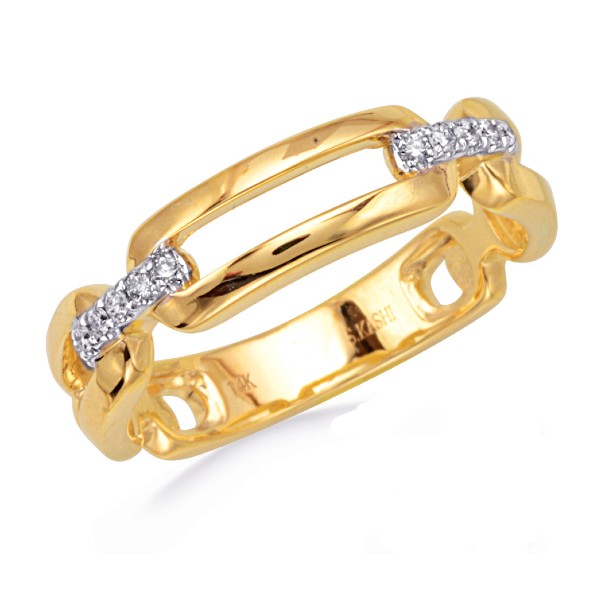 Diamond Link Fashion Ring