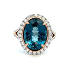 Load image into Gallery viewer, London Blue Topaz and Diamond Fashion Ring

