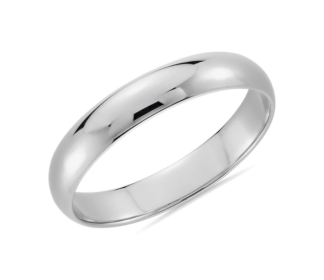 MEMOIRE Men's Platinum 4mm Wedding Band