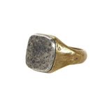 Load image into Gallery viewer, JOHN VARVATOS Brass and Silver Signet Ring
