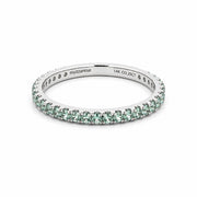 14K White Gold Alexandrite Stackable Ring
