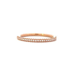 Load image into Gallery viewer, 18K Rose Gold Wedding Band 0.10cttw