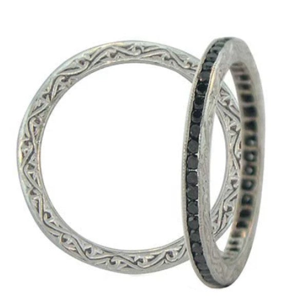 SETHI COUTURE 18K White Gold & Black Diamond Eternity Band