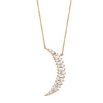 Load image into Gallery viewer, Diamond Star Light Crescent Necklace
