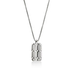 Load image into Gallery viewer, JOHN HARDY Mens Sterling Silver Icon 50 Tag Necklace
