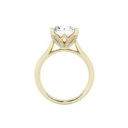 14K Yellow Gold Diamond Solitaire Engagement Ring