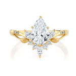 Load image into Gallery viewer, PARADE DESIGNS 14K Yellow Gold Vintage-Inspired Pear Engagement Ring