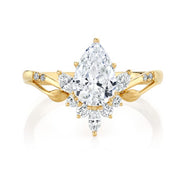 PARADE DESIGNS 14K Yellow Gold Vintage-Inspired Pear Engagement Ring
