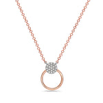 Load image into Gallery viewer, Circle Diamond Necklace
