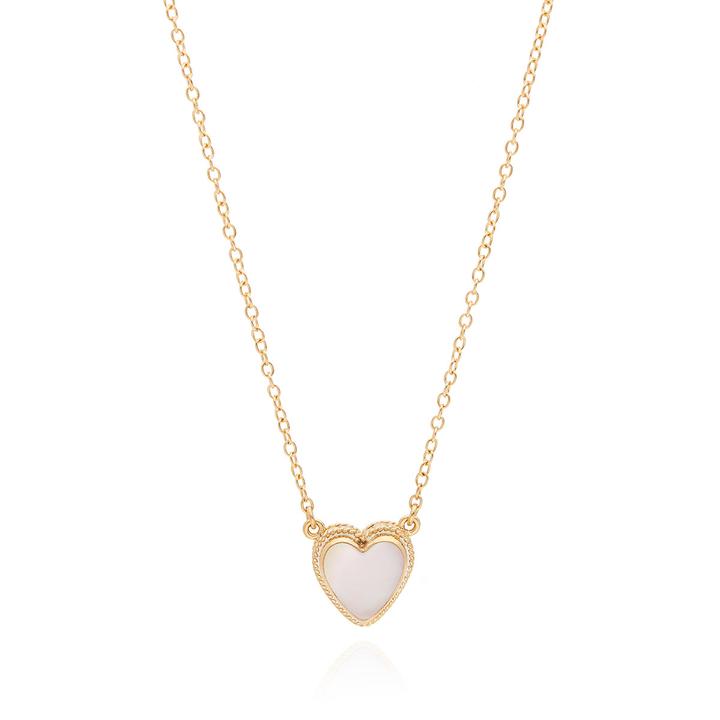 Engravable Rose Quartz Heart Necklace