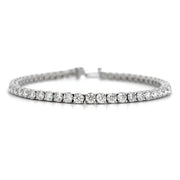 14K White Gold Diamond Tennis Bracelet 6.00cttw