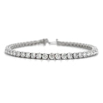 Load image into Gallery viewer, 14K White Gold Diamond Tennis Bracelet 6.00cttw
