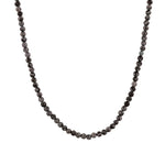 Load image into Gallery viewer, JOHN VARVATOS Gothic Sterling Silver Obsidian Beaded Necklace