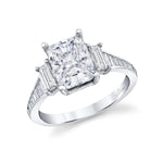 Load image into Gallery viewer, PARADE DESIGNS Platinum Art Deco Inspired Engagement Ring