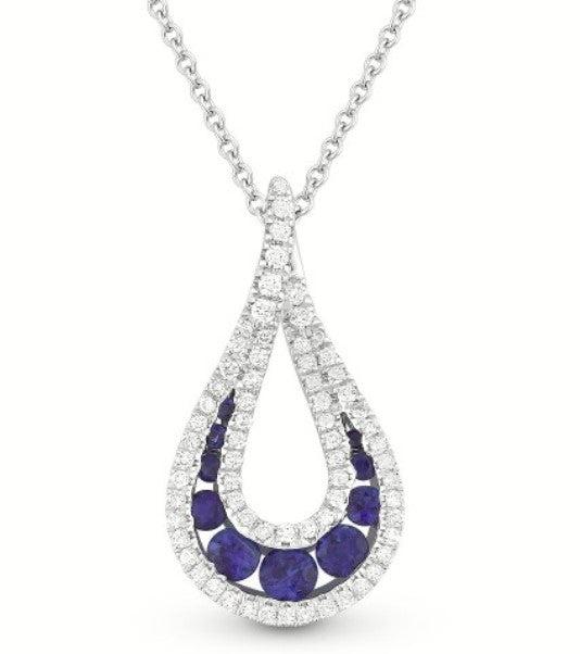 Sapphire and Diamond Necklace