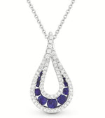 Load image into Gallery viewer, Sapphire and Diamond Necklace
