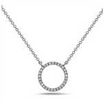 Load image into Gallery viewer, 14K White Gold Diamond Necklace
