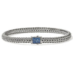 Load image into Gallery viewer, JOHN HARDY Sterling Silver &amp; Blue Sapphire Icon Bracelet, 5MM