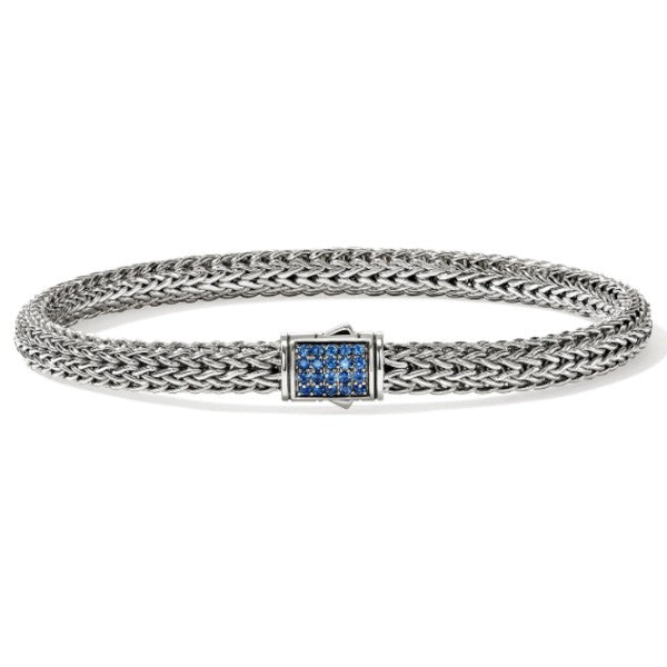 JOHN HARDY Sterling Silver & Blue Sapphire Icon Bracelet, 5MM
