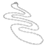 Load image into Gallery viewer, 18K White Gold 36&quot; Diamond Briolette Necklace
