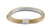 JOHN HARDY Classic Chain 18K Gold & Silver Reversible Diamond Icon Bracelet