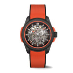 Load image into Gallery viewer, NORQAIN Independence Wild One Skeleton Coral Red 42 mm Automatic Watch
