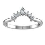 Load image into Gallery viewer, Sunrise Pear Tiara Wedding Band
