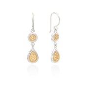 ANNA BECK Classic Dish Double Drop Earrings