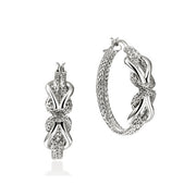 JOHN HARDY Sterling Silver Infinite Love Knot Hoop Earrings-27.5MM