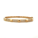 Load image into Gallery viewer, 14K Yellow Gold DIamond Bangle Bracelet
