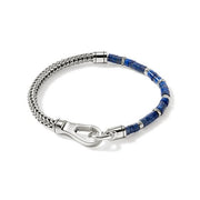 JOHN HARDY Sterling Silver Heishi Chain Bracelet with Lapis Lazuli