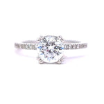 Load image into Gallery viewer, Hidden Halo Engagement Ring
