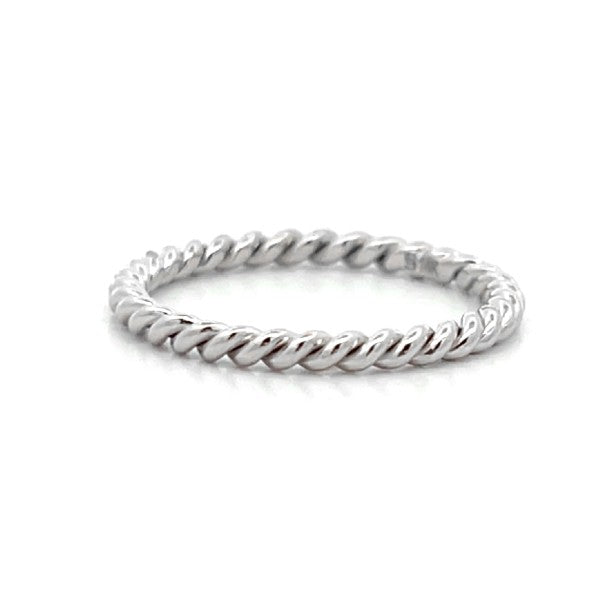 SETHI COUTURE 18K White Gold Rope Band
