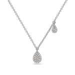 Load image into Gallery viewer, Diamond Pave Teardrop Necklace
