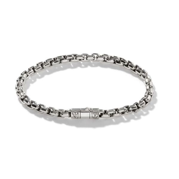 Men's Classic Chain Silver Box Chain Bracelet
