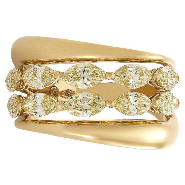 Gold and Yellow Diamond Ring